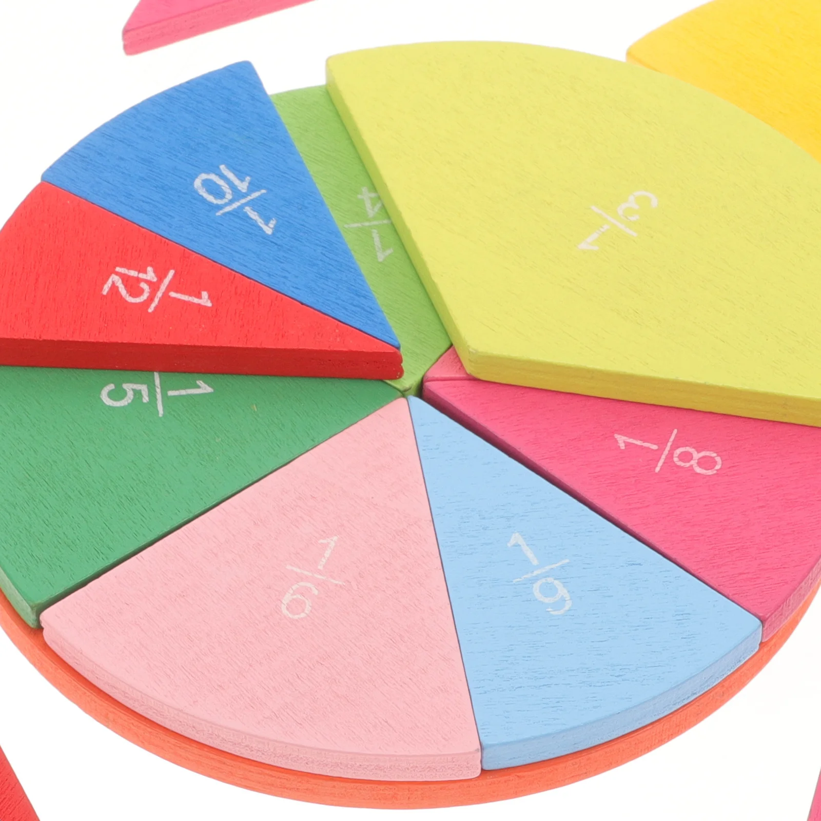 

1Set Math Counting Fraction Number Trays Wooden Premium Early Learning Education Cognitive Manipulative Skills