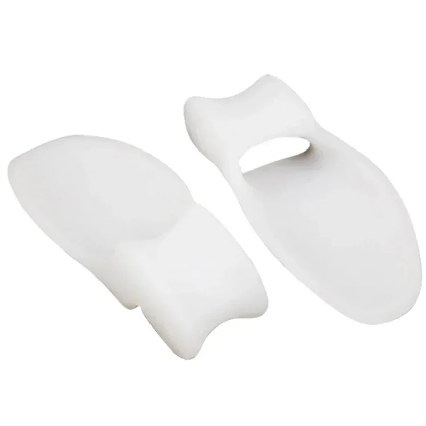 Outil de soin des pieds en gel de silicone, séparateur, lisseur, ajusteur, protecteur, hallux valgus, oignon, 2 pièces