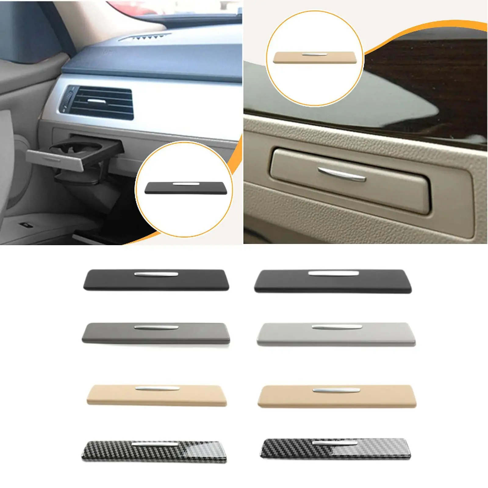 Suporte de copo capa guarnição resistente acessórios automotivos fácil de instalar peças de automóvel prático substituir para e90/e91 05-12
