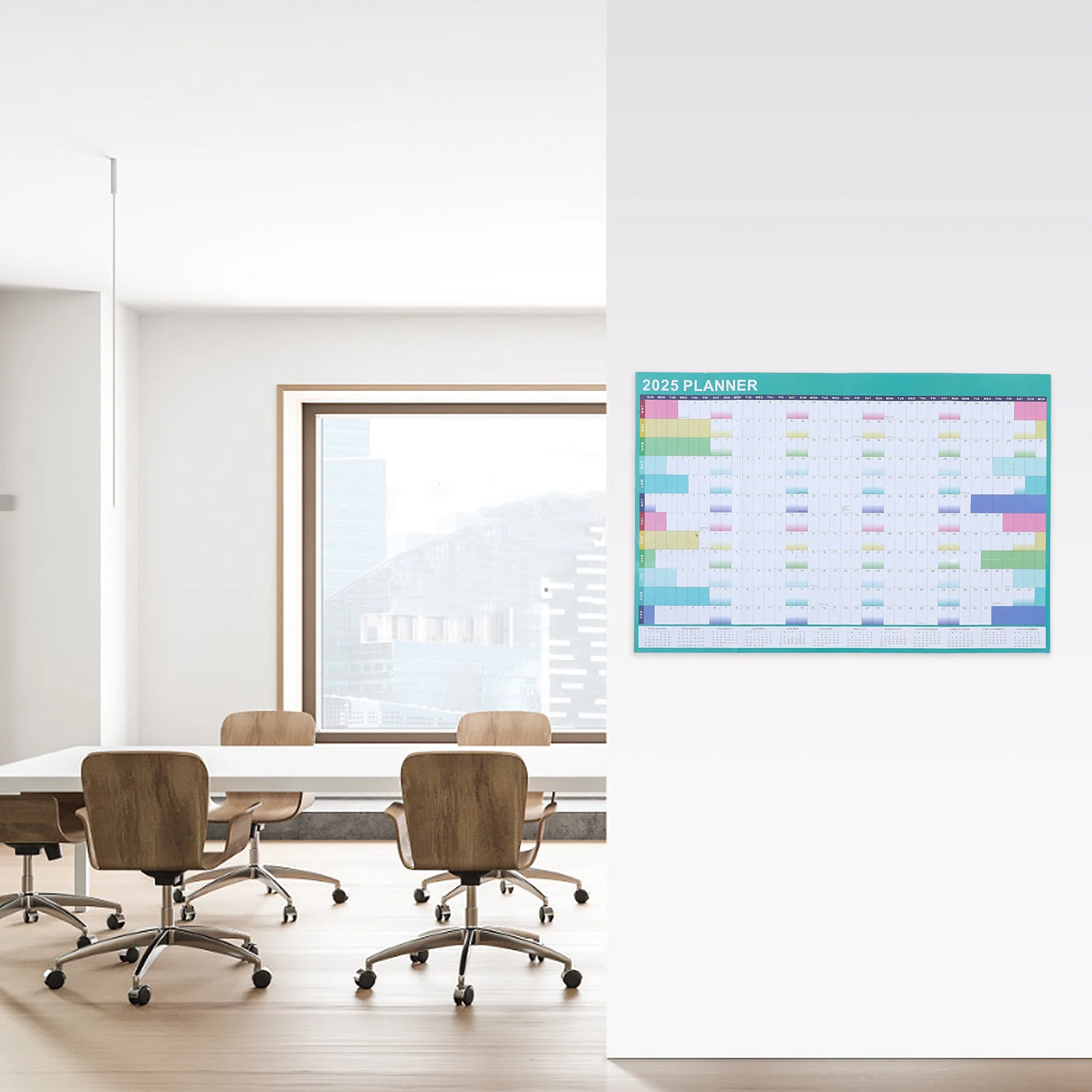 

1Set Wall Calendar 2025 Large Erasable Paper Calendar Vertical Family Planner Organizing Schedule Wall