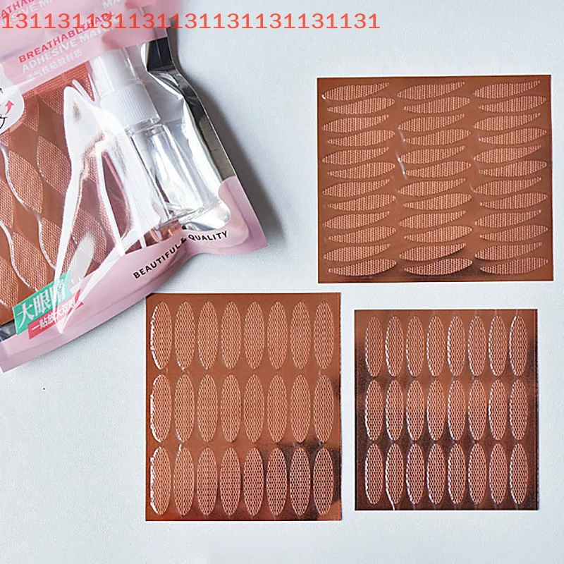 480 個美容二重まぶたテープレースメッシュまぶたステッカー目に見えないアイステッカー自己粘着ファイバーリフトストリップメイクアップツール