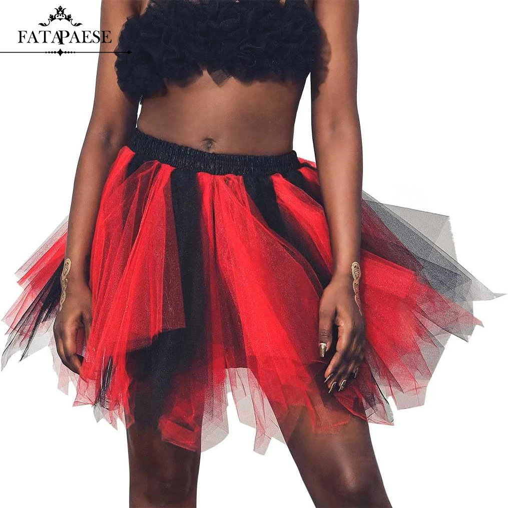 2024 New Style Short Tulle Skirt, Petticoats Multicolor Underskirt Rockabilly Tutu Tulle Dance Dress, Ballet Skirt Adult Tutu