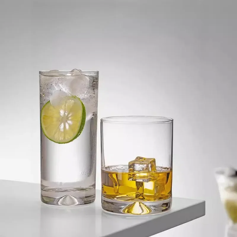 Crystal glass simple classical whiskey cup straight water cup household teacup