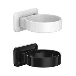 Punch-free Hairdryer Storage Rack Wall Mounted Hair Holder for Home Bathroom Dressing Room