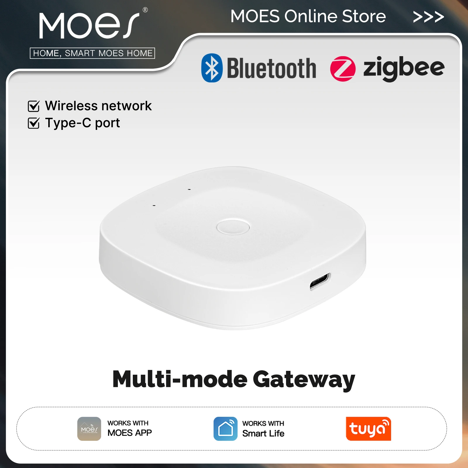 MOES Tuya Bluetooth/ZigBee/многорежимный
