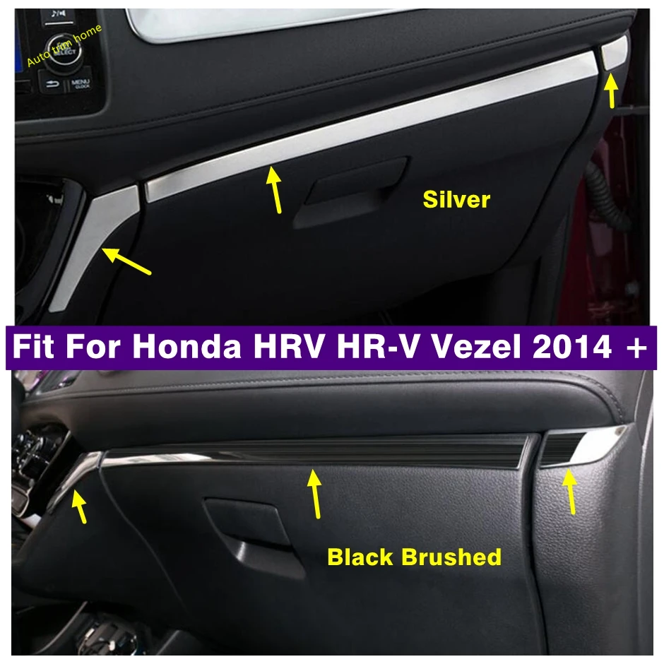 

Central Control Strip Dashboard Instrument Decoration Panel Cover Trim Fit For Honda HRV HR-V Vezel 2014 - 2020 Car Accessories