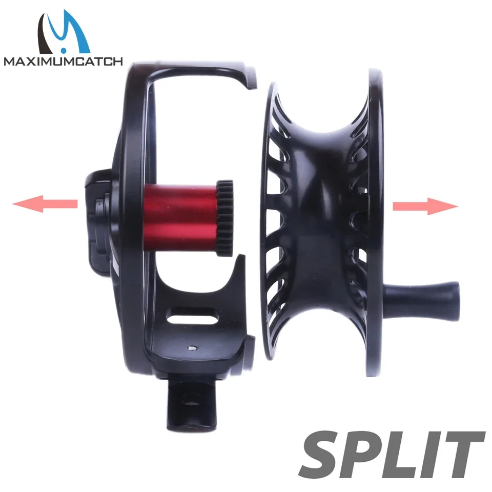 Maximumcatch DX carrete de pesca con mosca aluminio negro – freno suave - imagen 2