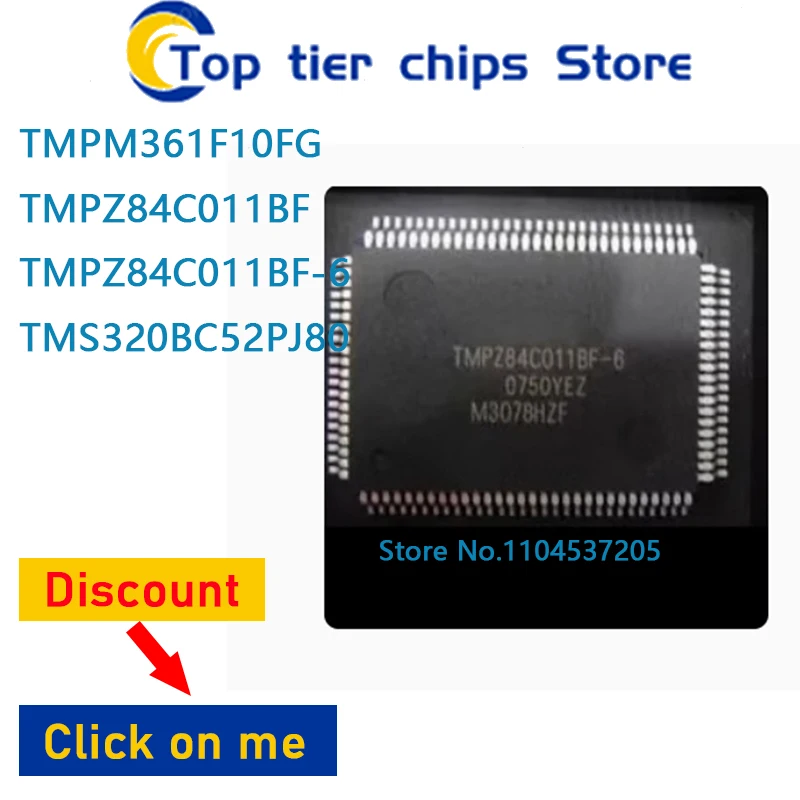 

1-10 шт./лот TMPM361F10FG TMPZ84C011BF TMPZ84C011BF-6 TMS320BC52PJ80 QFP100 100% НОВЫЙ