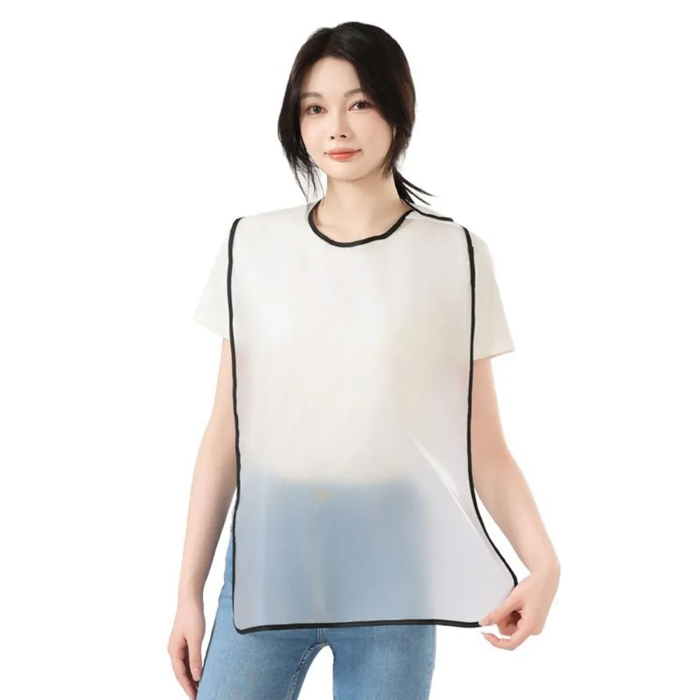 

Multi-Purpose Waterproof TPU Apron Stain-proof Oil-proof Kitchen Cooking Apron Adjustable Breathable Elderly Bib Baking