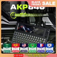 AJAZZ AKP846 single-mode mechanical keyboard 10.1 LCD color screen large screen full key hot-swappable