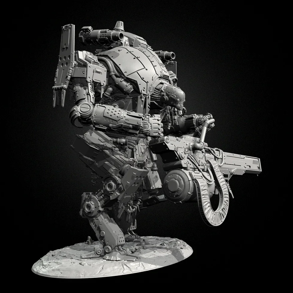 The height of man 65mm 85mm 105mm  Resin soldier colorless self-assembly（3D Printing ）TD-7390/3D view 2