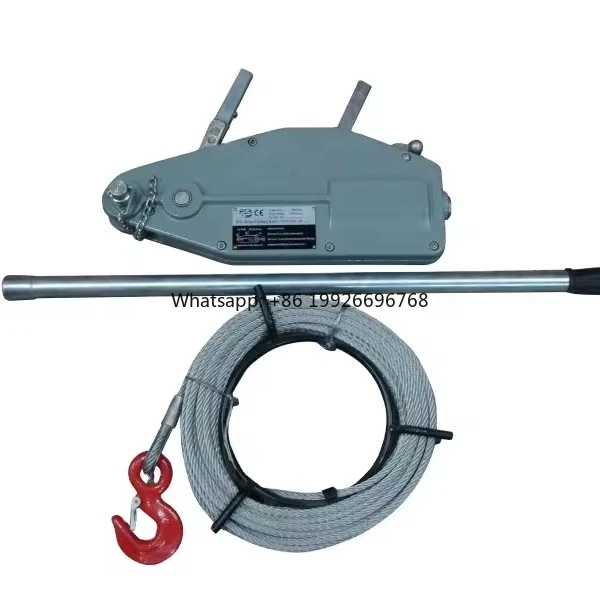 

Aluminum Alloy Steel Shell 0.8 Ton Manual Wire Rope Pulling Hoist