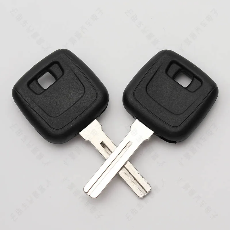 Suitable for Volvo sub-key shell vertical milling groove boutique car straight plate spare key case with chip groove