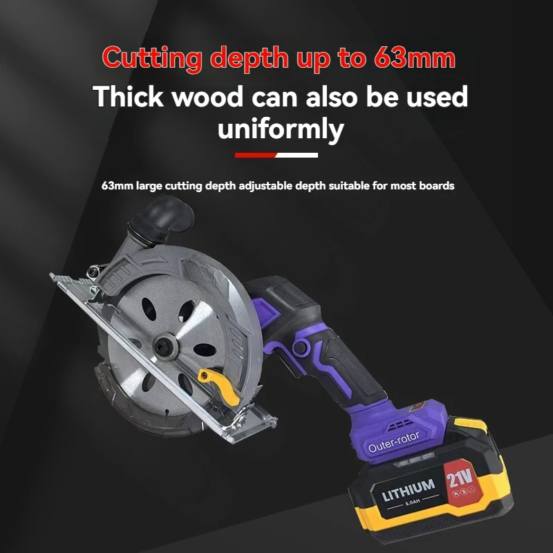 

Electric Circular Saw Circular Saw Rechargeable Electric Saw Multifunctional Brushless Single Hand Cutting Circular Saw
