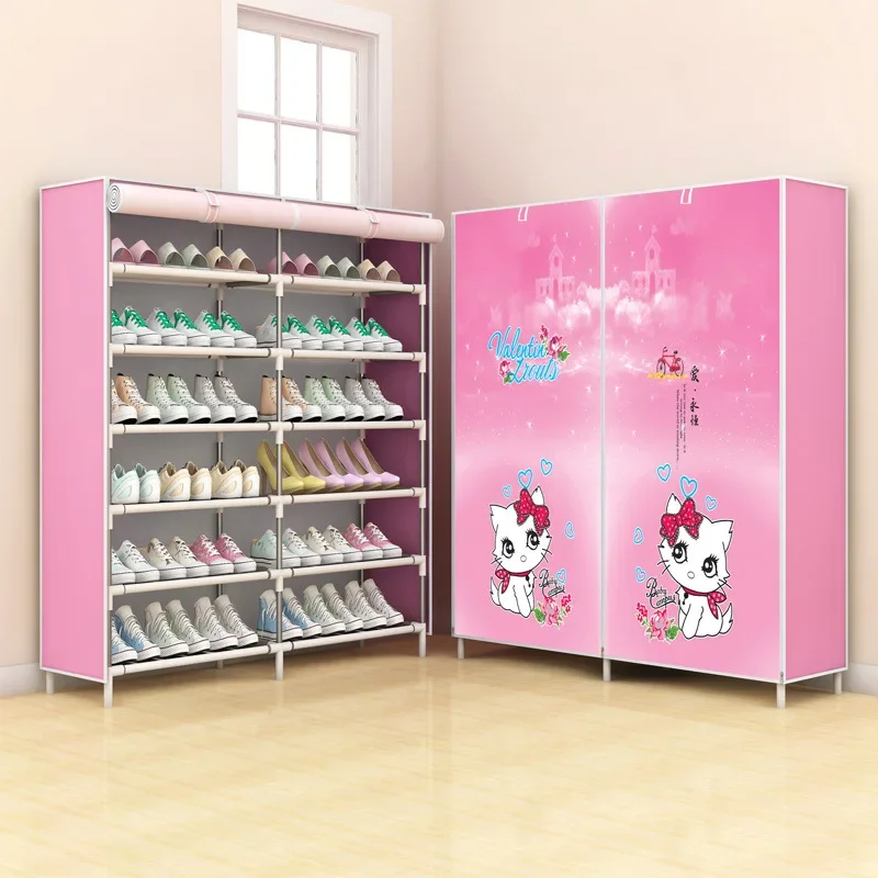 Simple Shoe Cabinet Multi-layer Combination Dustproof Household Small Shoe Rack