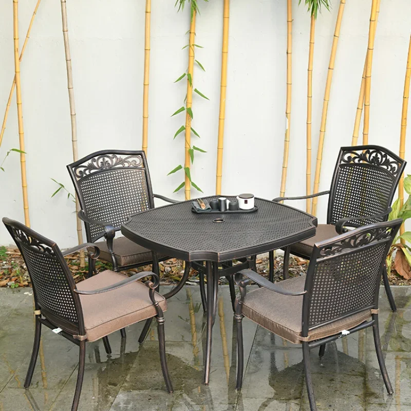 

Garden outdoor chair leisure balcony wrought iron courtyard outdoor table and chair set