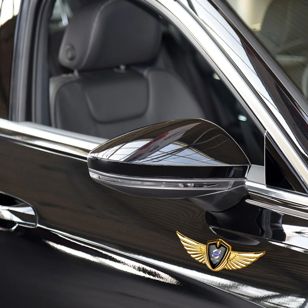 

3D Metal Shield Styling Car Emblem Sticker Auto Side Window Body Decoratiion for Volvo R Design V50 S40 XC90 XC60 V40 V60 XC70