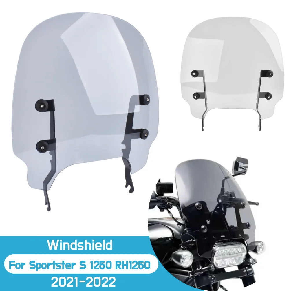 

For Harley Sportster S 1250 RH1250 2021-2023 RH1250S Windshield Windscreen Motorcycle Wind Deflector Shield Screen Accessories