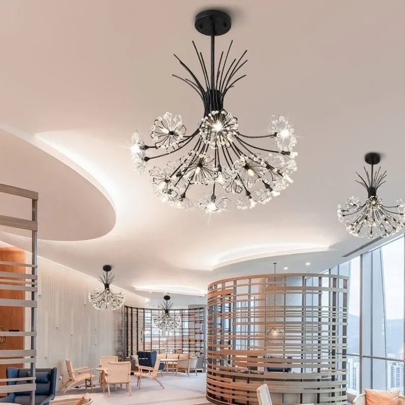 الحديثة الإبداعية الهندباء زهرة الثريا Led غرفة المعيشة غرفة نوم مطعم داخلي رومانسية ديكور المنزل باقة مصابيح