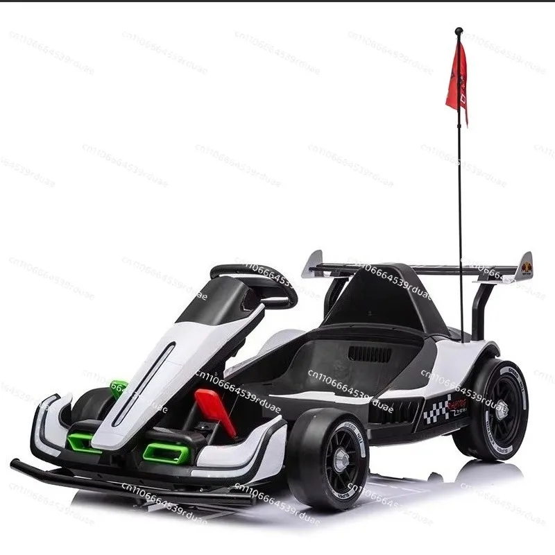 Children's kart electric drifting toy car can sit children and adults parent-child car remote control four-wheel stroller
