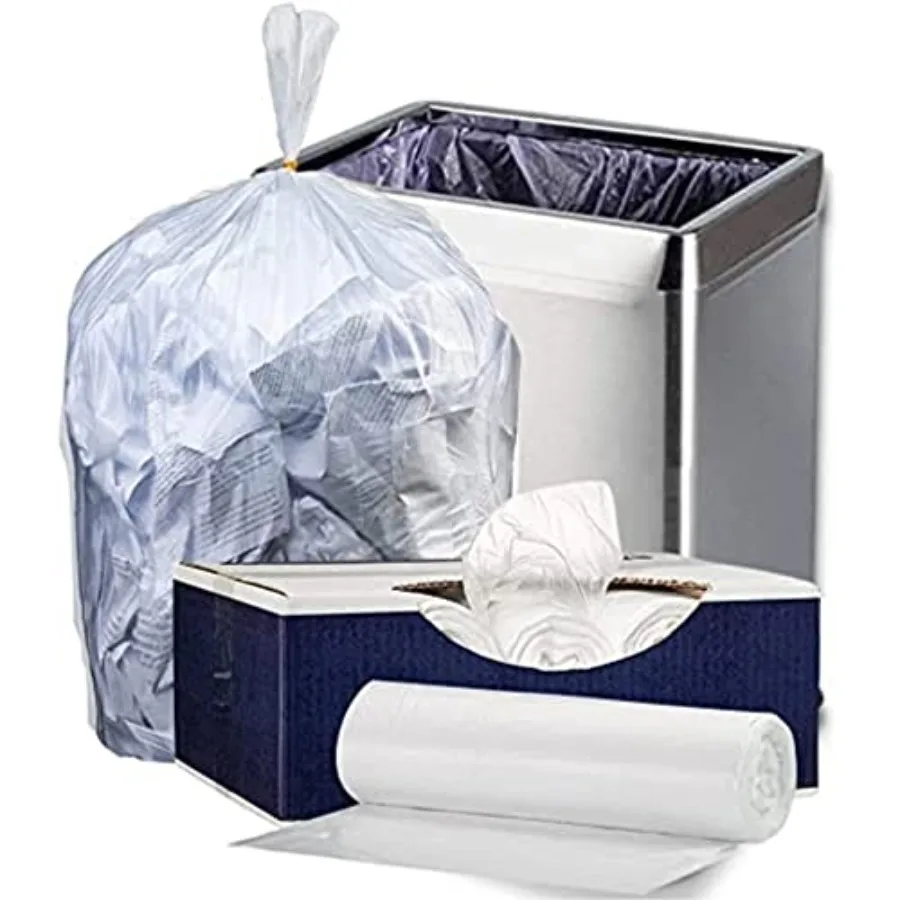 

32-33 Gallon Trash Bags │ 6 Microns │ High Density Garbage Can Liners │ 33" x 40" 250
