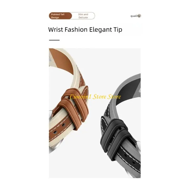 A3PC Watch Straps Leather Replacement Bracelets, Bands Width 18mm For Watch GT4/5/6 41mm Women Men