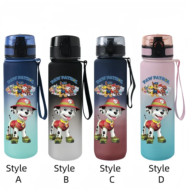 PAW Patrol Chase Marshall Anime Figure Outdoor Portable Children's Plastic Large Drink Bottles Student Sport Water Cup Gifts