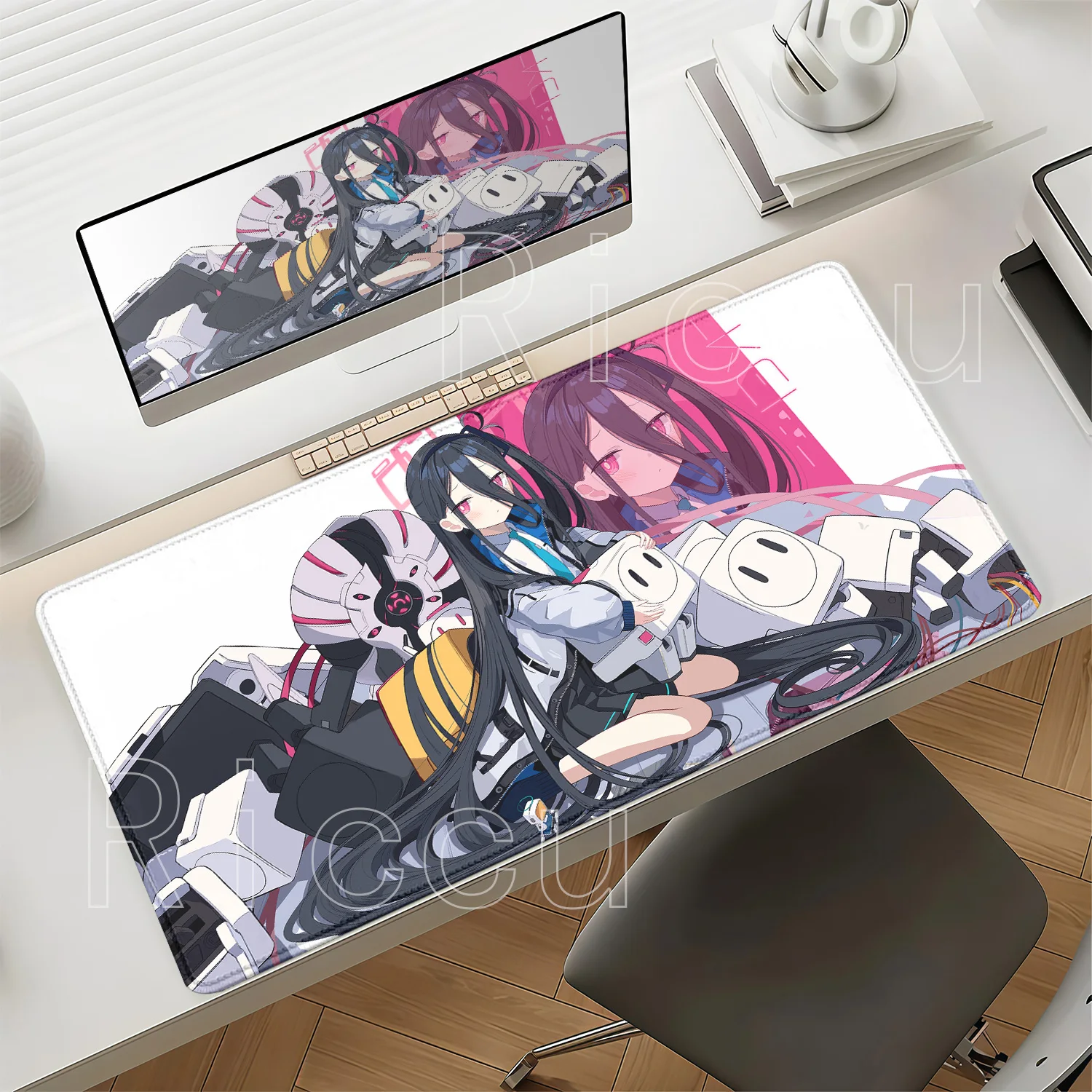Gaming Blue Archive Tendo Kei Mousepad HD Printing Non-slip Anime Cute Girl Key Mouse Pad Keyboard Offices Accessories Desk Mat