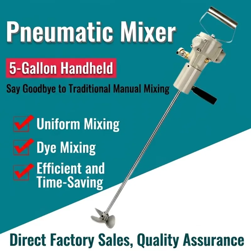 20L Industrial Aluminum Pneumatic Air Pump Tool Mixer Manual Paint Mixer Customizable OEM Support
