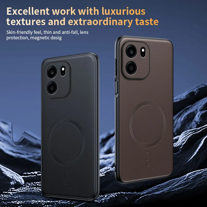 Für OnePlus Turbo 6V: Magnetische Lederhülle mit Schutzfunktion, Anti-Fingerabdruck, rutschfest, aus PC+TPU. – Detail 21