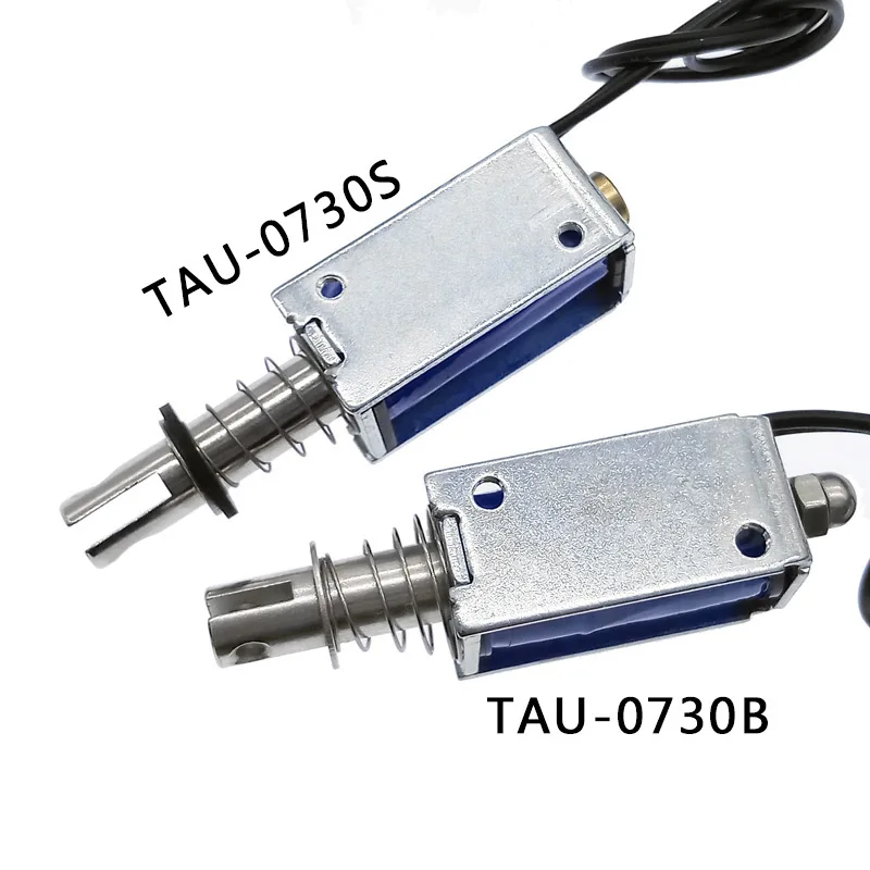 Electric magnet 0730S 0730B 12V frame solenoid electromagnet 24V push&pull stroke 10mm