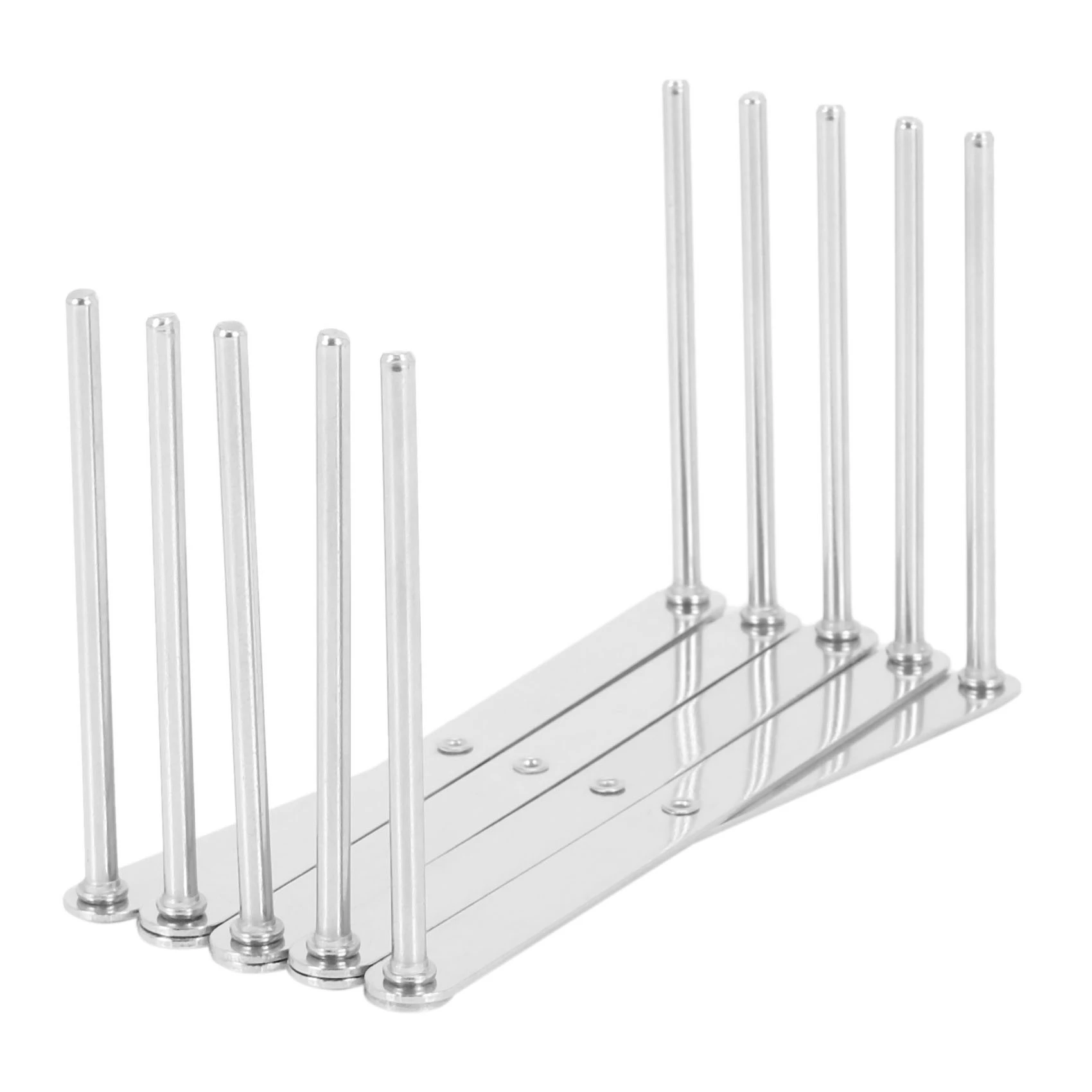 AB42-4 Pack Extendable Pot Lid Holders Steamer Rack Pans Glasses Holder Cutting Board Drying Rack For Cabinet Pantry (2Pcs)