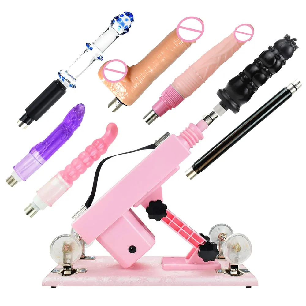 

Sex Love Machine Adult Toy for Men and Women Masturbation Automatic Adjustable Vaginal Anal Massage Pumping Gun with Attachments