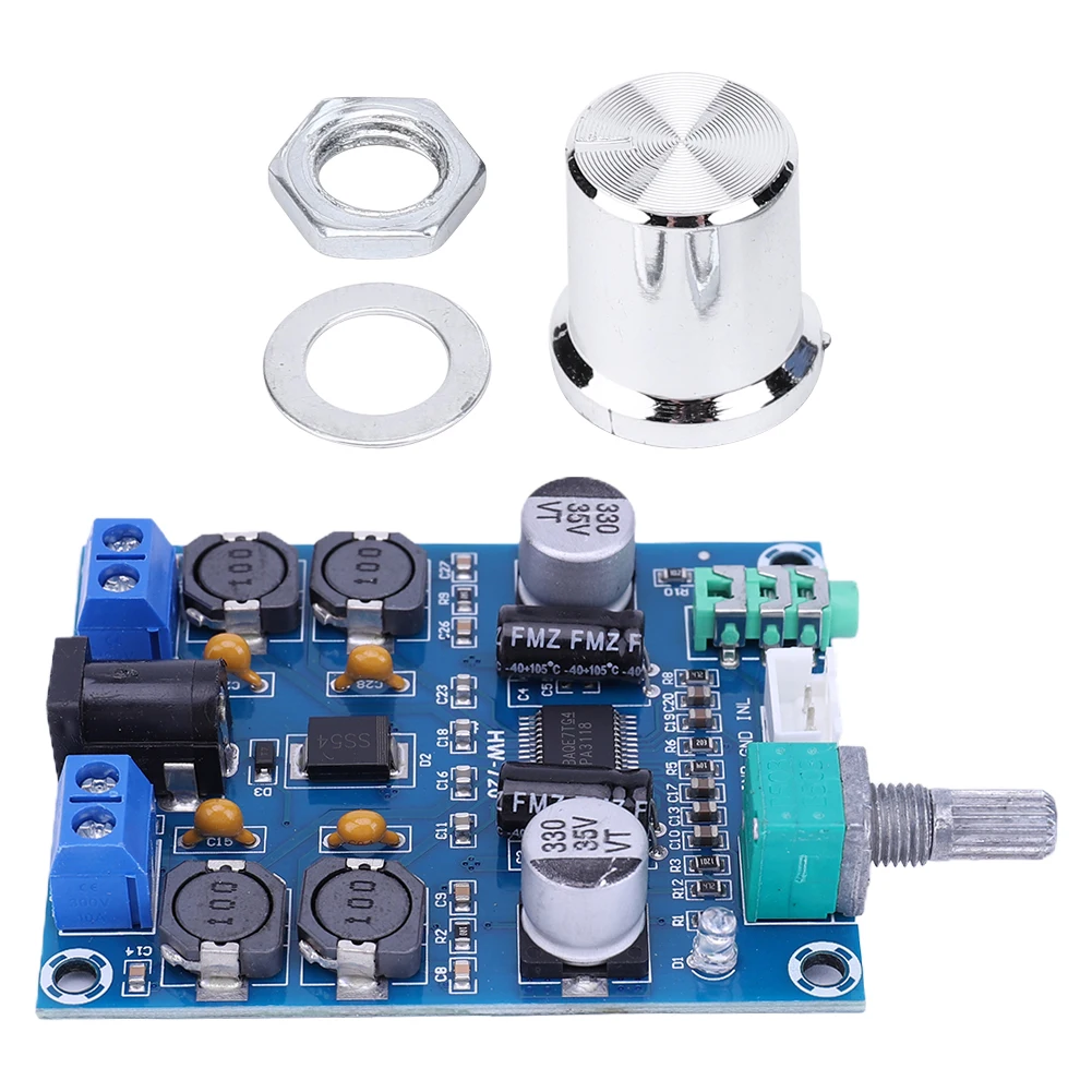 TPA3118D2 Audio Power Amplifier Board 2x45W Digital Stereo Amplifier Output 3A DC 12-28V Dual Channel for Car Computer Speaker