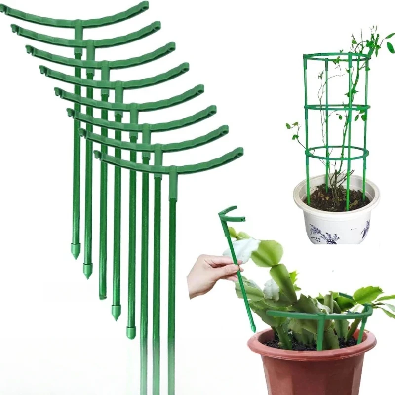 Plant Support Pile Garden Semicircle Flower Stand Cage Plant Grow Fixing Rod Vine Climbing Bracket Stake Holder Bonsai Tool