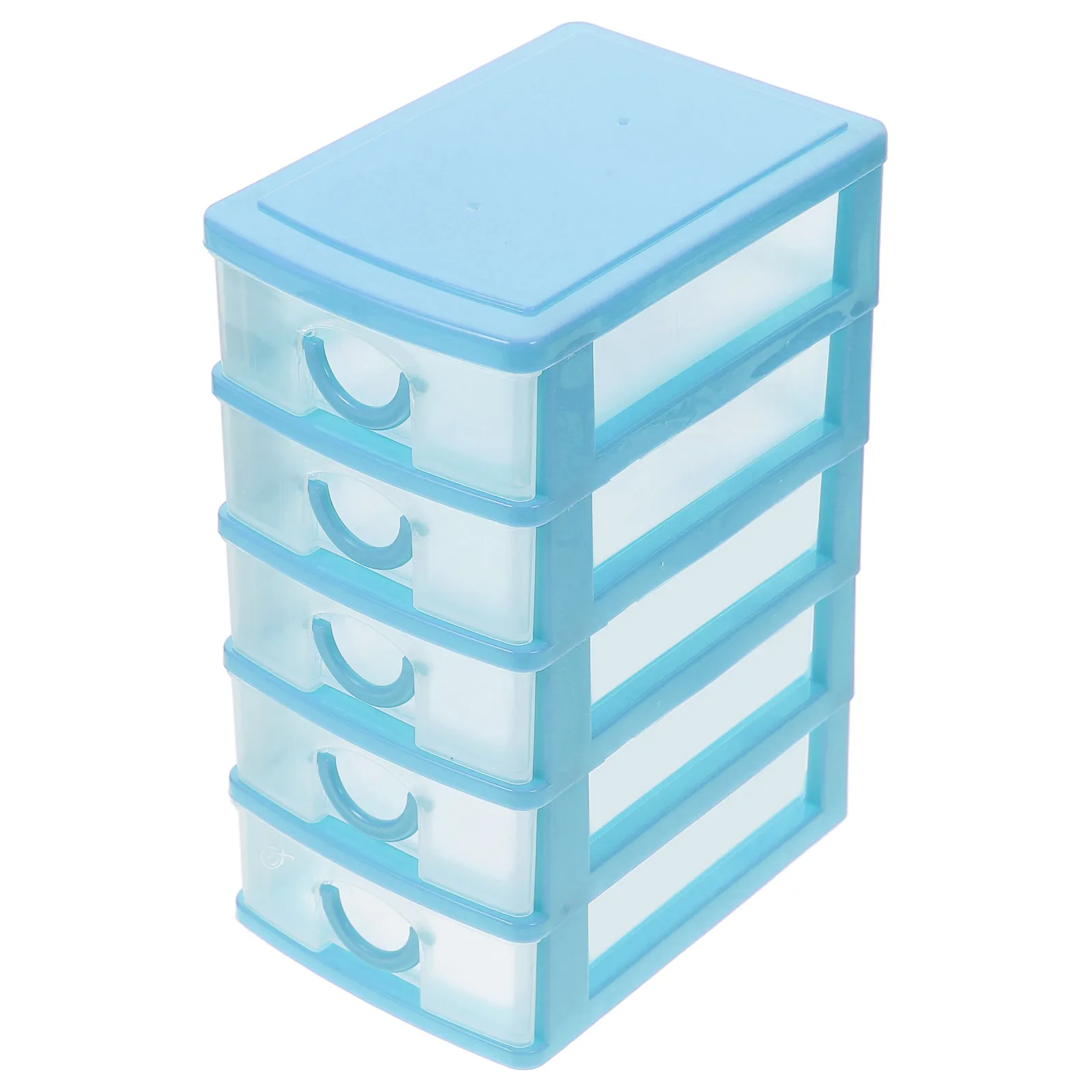 

Five Layer Drawer Cabinet Clear Desktop Organizer Storage Holder for Makeup Jewels Stationery Desk Accessories Plastic Container