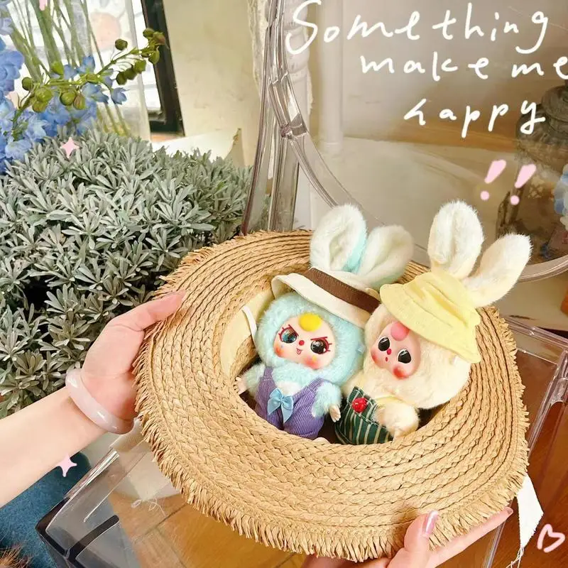 ثلاثة أرنب سلسلة صغيرة غامضة أفخم صندوق أعمى موضة Kawaii الفتيات على ظهره قلادة لطيف الديكور هدية رائعة