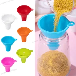 Silicone Funnel Wide Mouth and Large Diameter Funnel Pour Oil Milk Powder Beans Dispense Funnel Kitchen Tool embudos pequeños