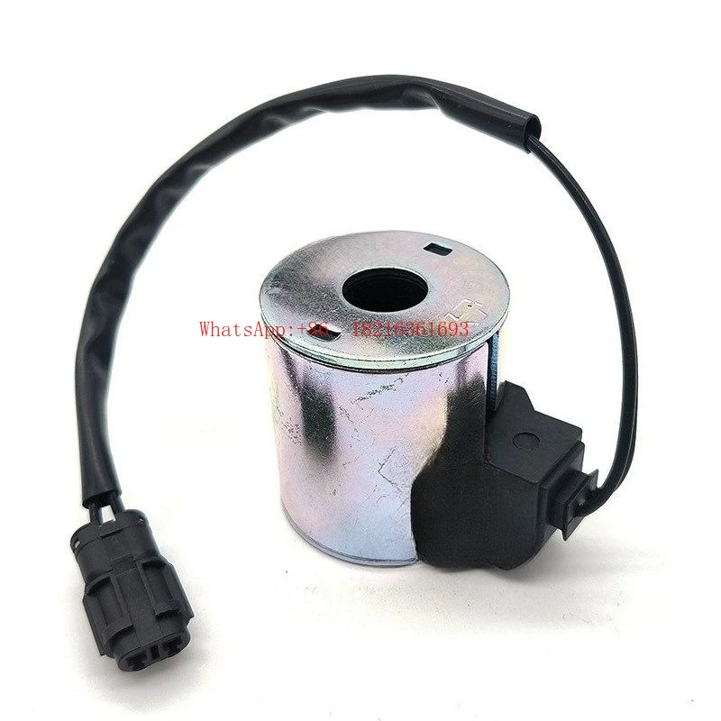 Excavator Parts for E150 E210 E360 Pilot Safety Lock Solenoid Valve Coil Spool