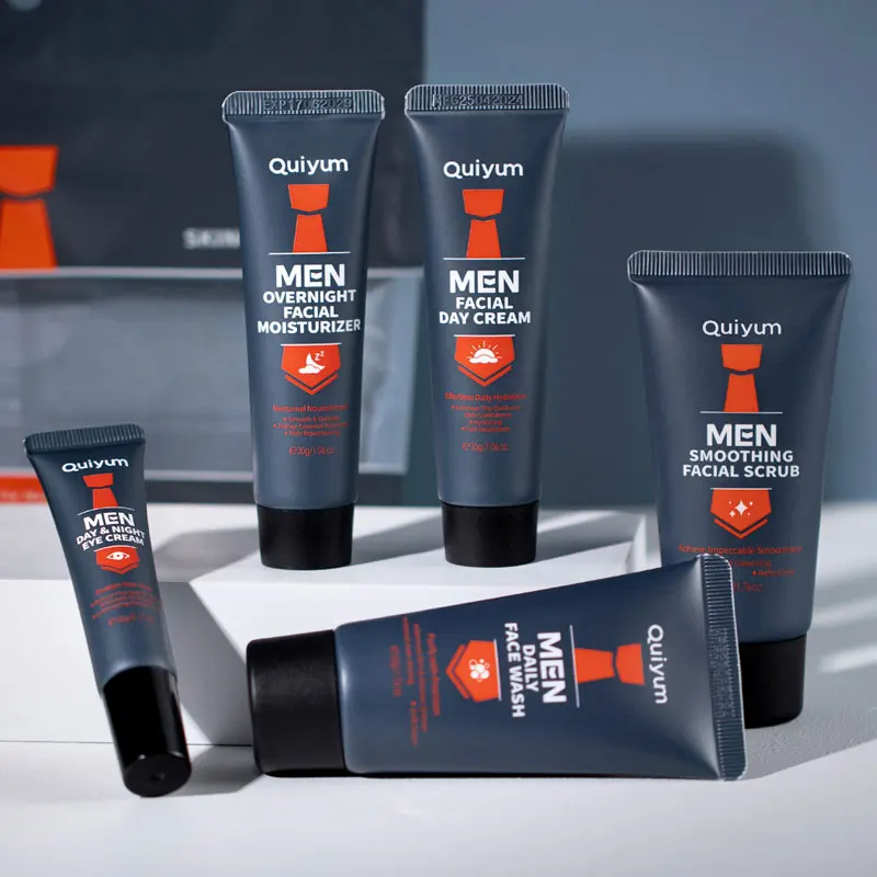 مجموعة العناية بالبشرة للرجال من QUIYUM، مجموعة مكونة من 5 قطع، مرطبة ومنظف للعناية بالوجه #5