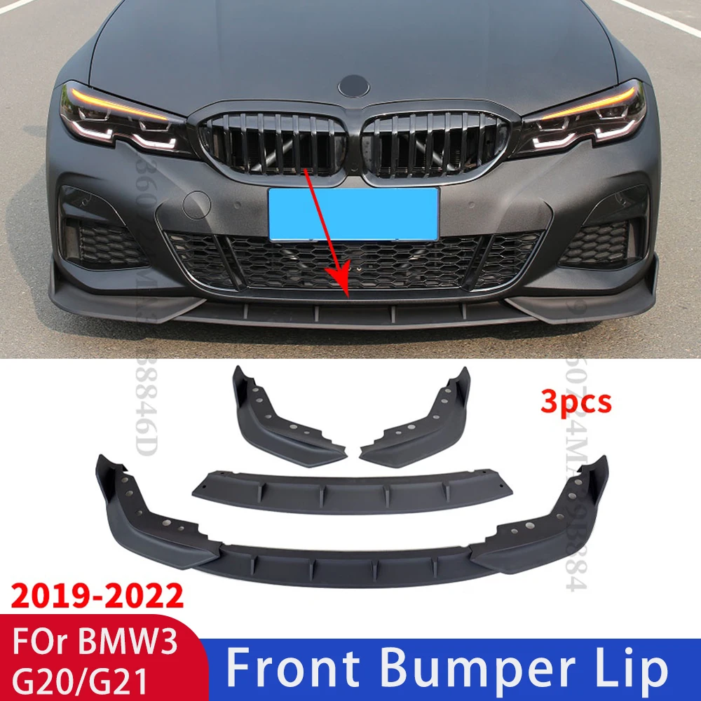 

Exclusive for BMW G20 G21 G28 3 Series 330i 340i 340d 320i 320d 2019-2022 M sport tuning front bumper lip and chin protector
