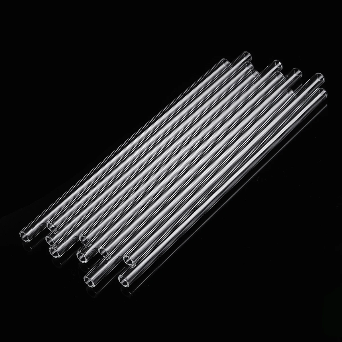 10Pcs/Set Blowing Tubes Non-one-time 200mm Long Thick Wall Laboratory Test Tube New Transparent Pyrex Glass School Lab Supplies