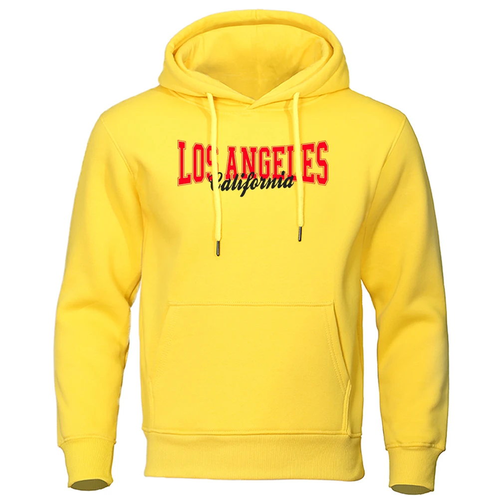 

Los Angeles California Letter Man Hoodie Graphics Simplicity Clothes Harajuku Classic Hoodies Fashion Outdoor Streetwear Men'S