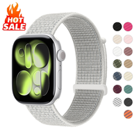 Nylon Loop For Apple Watch Strap 45mm 44mm 49mm 46mm 40mm 41-42mm Correa Bracelet iWatch Series 6 Se 7 8 9 11 10 ultra2-3 band