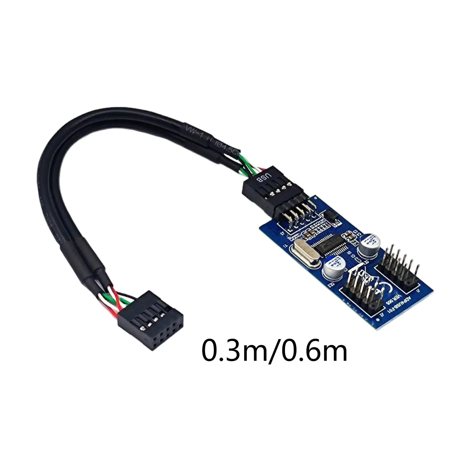 

9Pin USB Extension Cable Card USB Header USB 2.0 Hub Connector Adapter