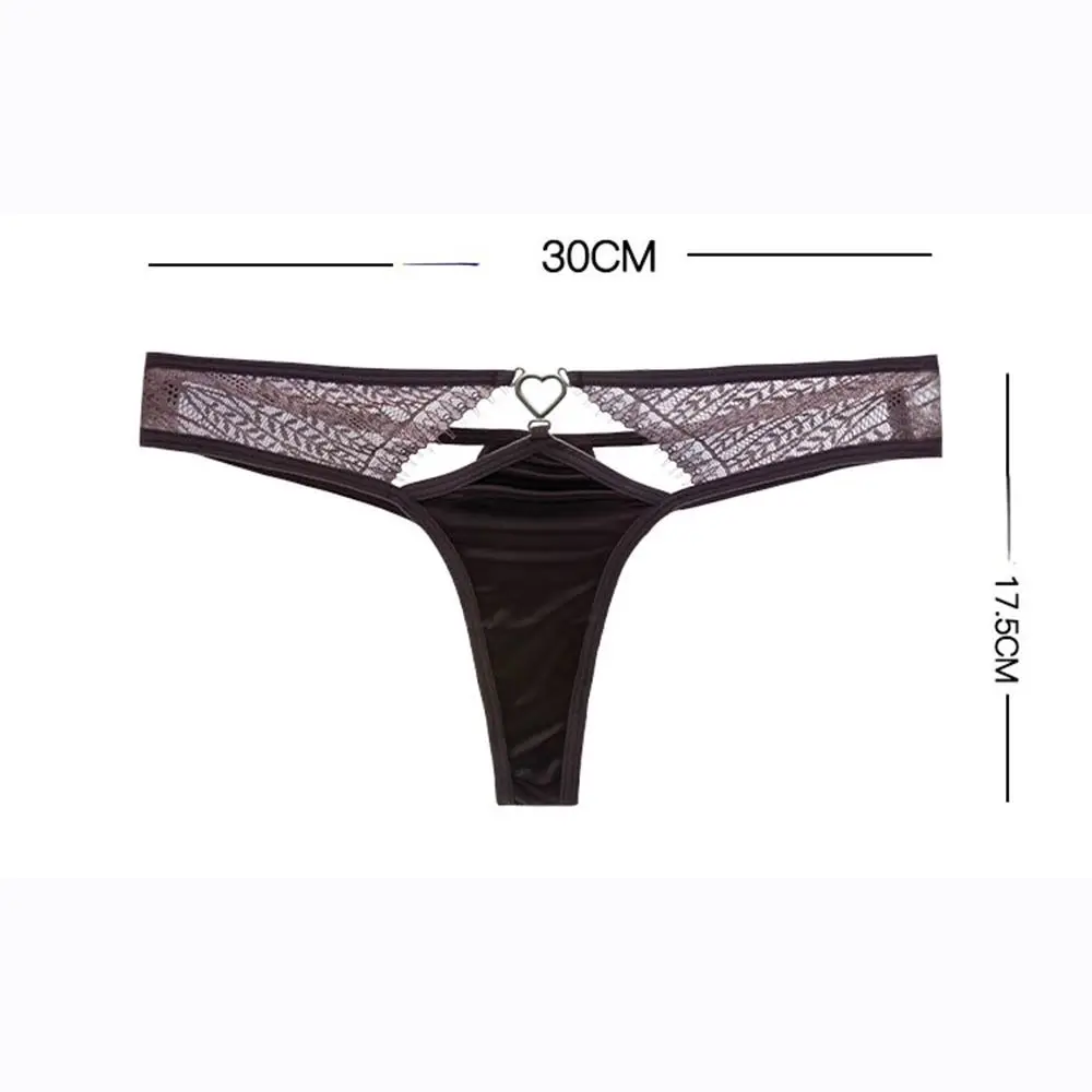 Sous-vêtements respirants et doux pour femmes, culotte en dentelle, lingerie féminine, slip string, document solide, tentation