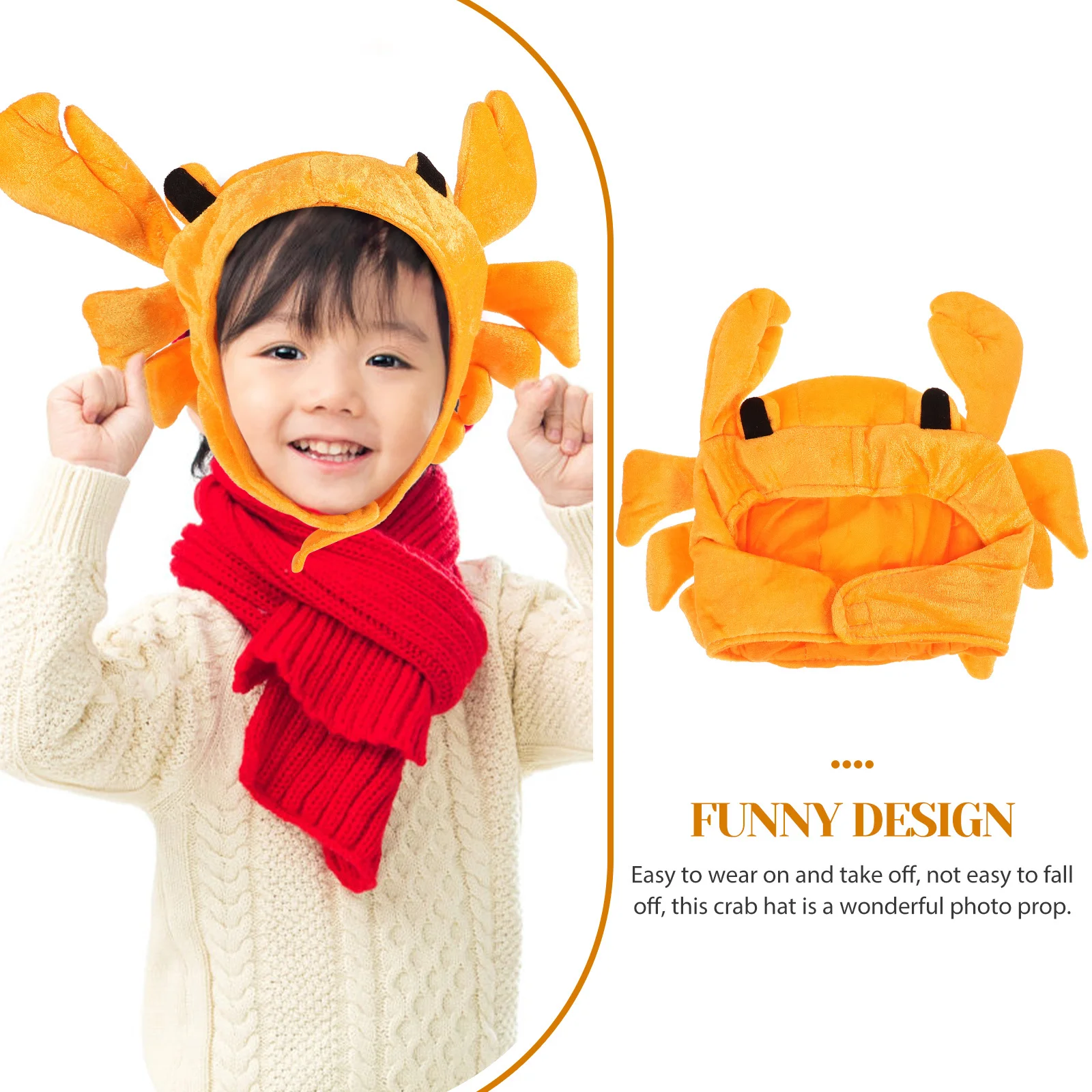 

Ocean Animal Hat Cute Crab Cap For Adult Women Lightweight Party Costume Dress Up Festival Celebration Decor Crab Hat For