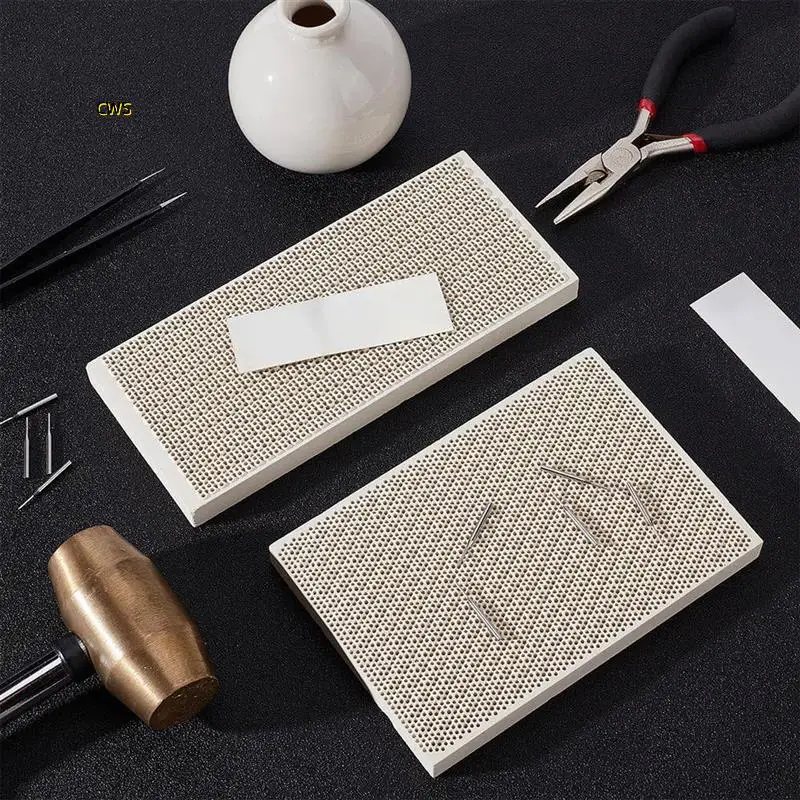 Honeycomb  Welding Plate Rectangular Welding Honeycomb Panel Jewelry Making Tool Set Jewelry Welding
