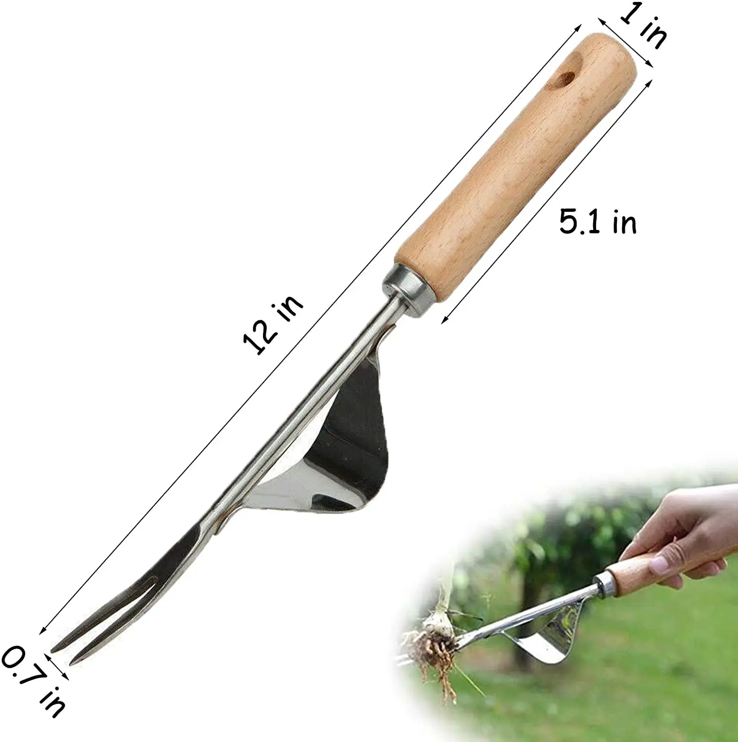 1 pz giardino diserbo strumento prato robusto estrattore di scavo mano diserbo efficace facile applicare rifilatura rimozione estrattore di erba manico lungo