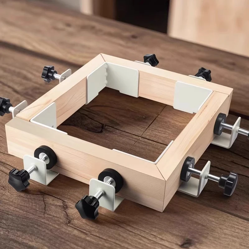 1/2pc 90 graus de posicionamento quadrados ângulo direito braçadeiras metal carpintaria carpinteiro l-tipo canto fixação soldagem fixação clipe